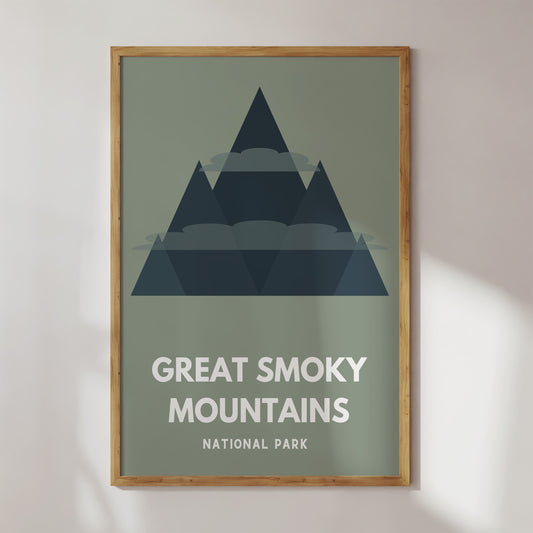 Great Smoky Mountains National Park Art Print - Minimalist Studio