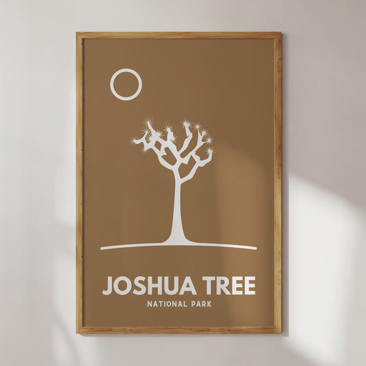 Joshua Tree National Park Art Print - Minimalist Studio