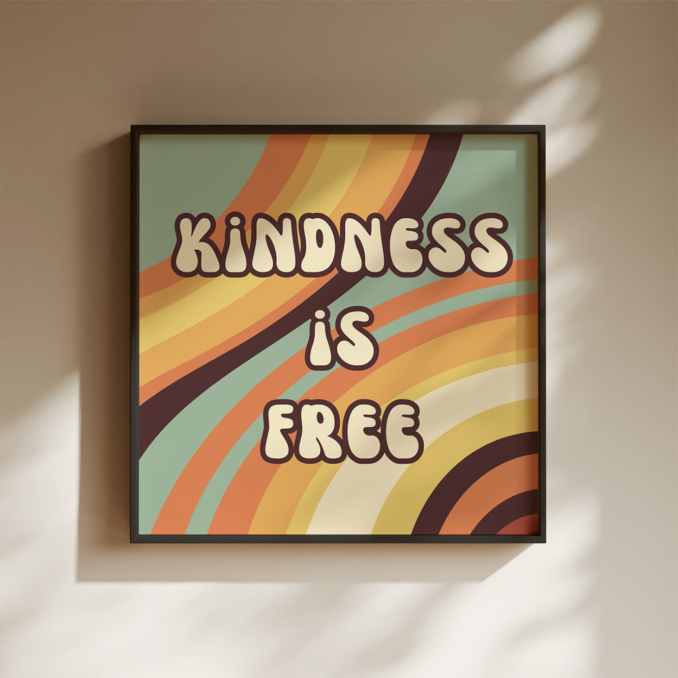 Kindness is Free Art Print - Minimalist Studio