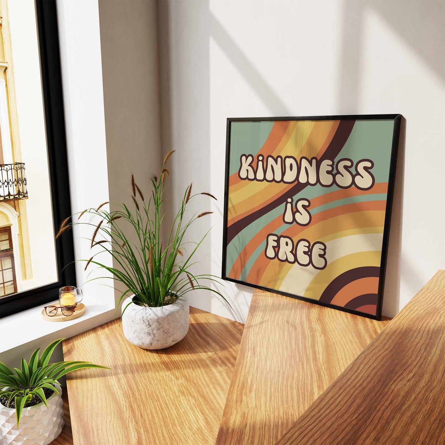 Kindness is Free Art Print - Minimalist Studio