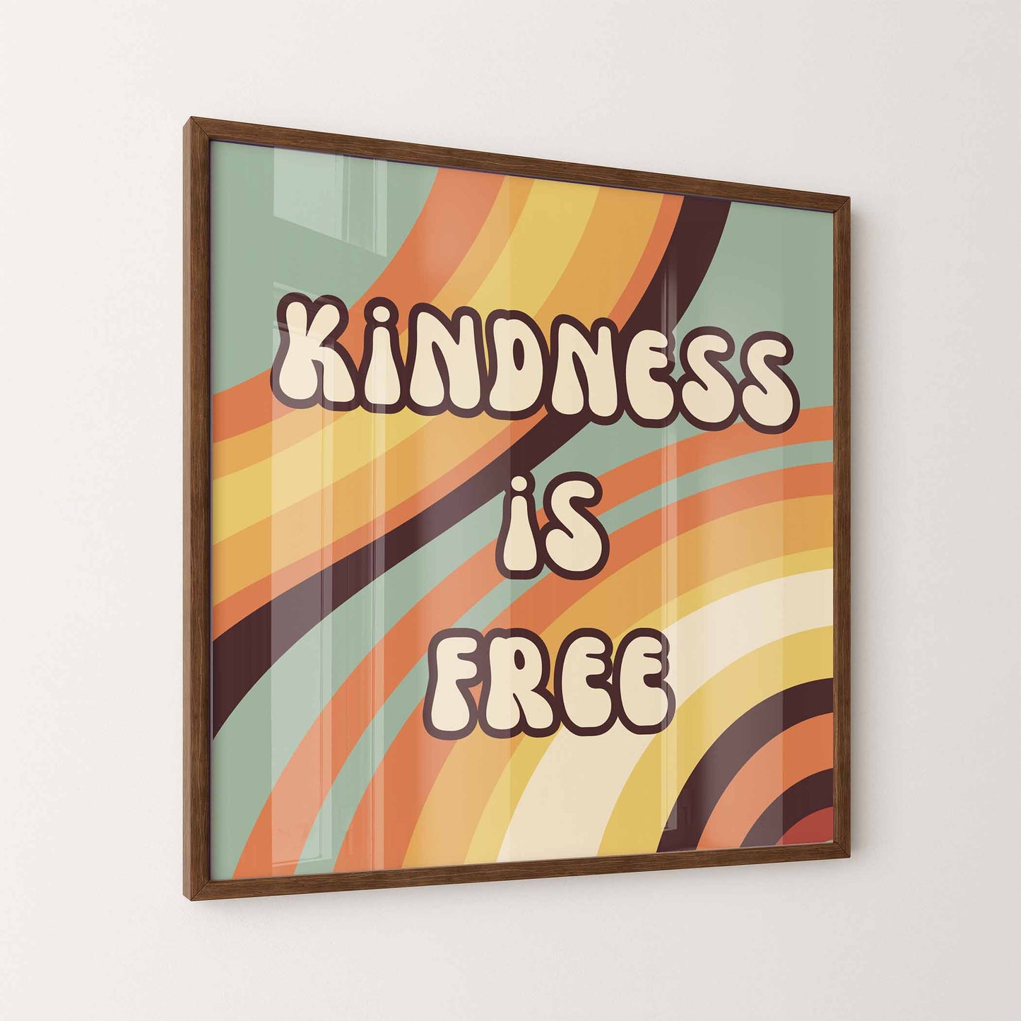 Kindness is Free Art Print - Minimalist Studio