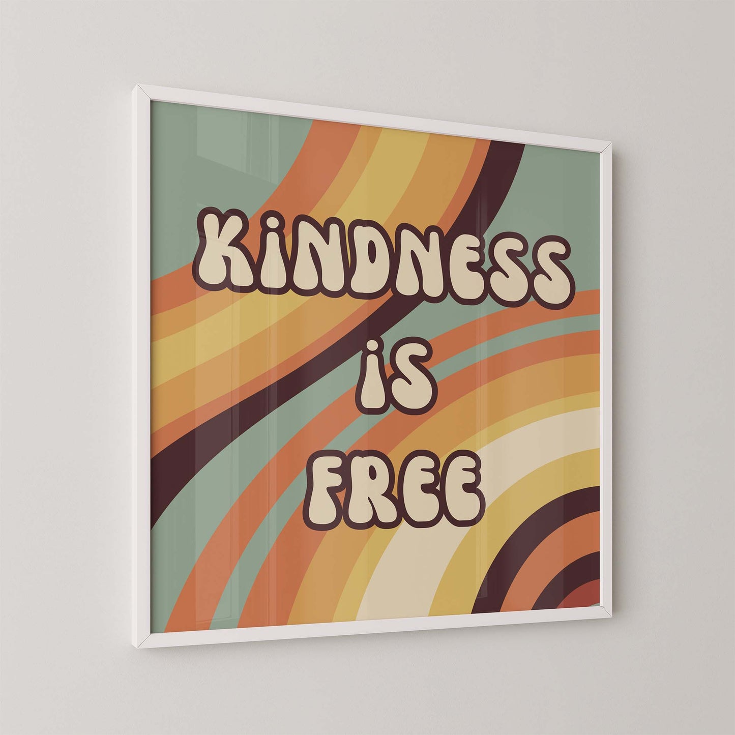 Kindness is Free Art Print - Minimalist Studio