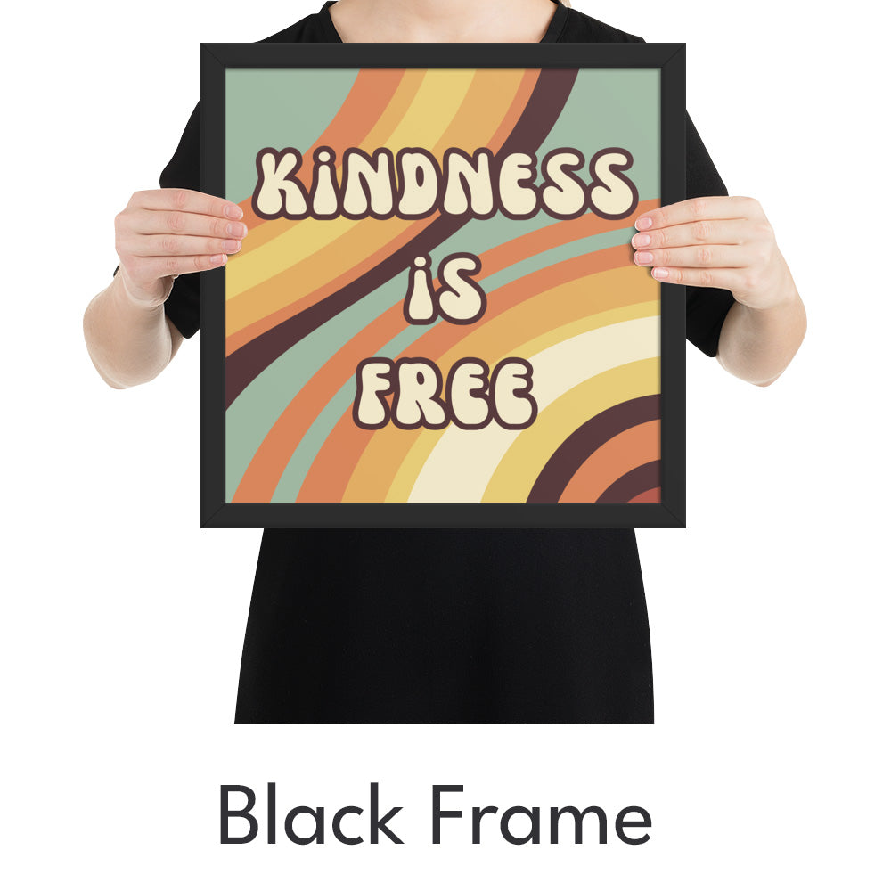 Kindness is Free Art Print - Minimalist Studio