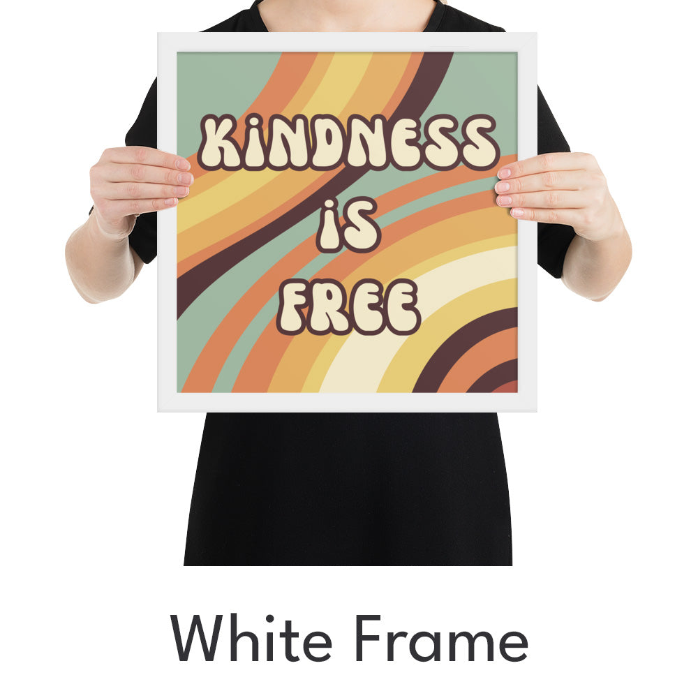 Kindness is Free Art Print - Minimalist Studio
