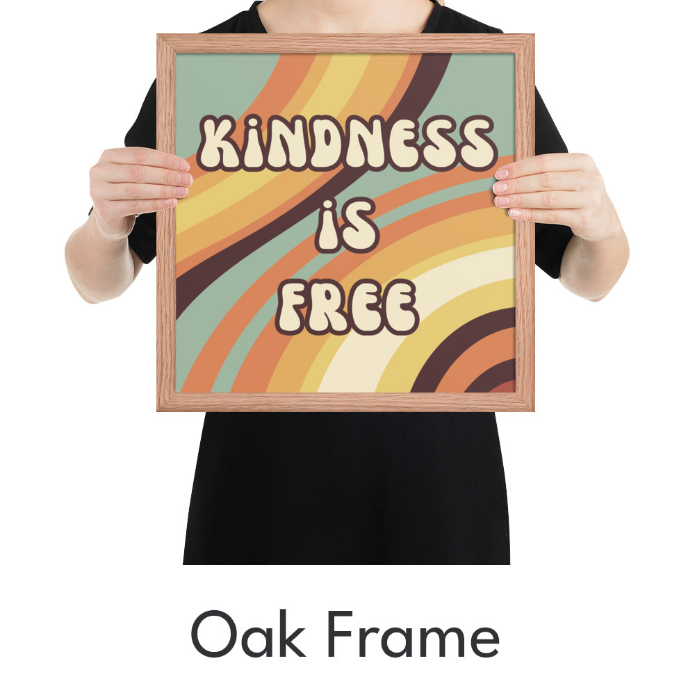 Kindness is Free Art Print - Minimalist Studio