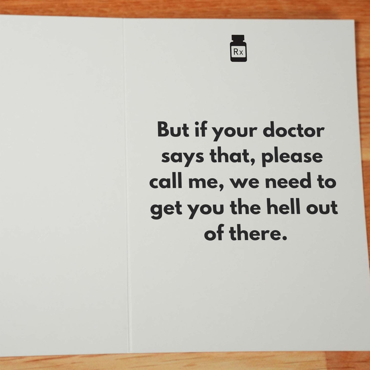 The Best Medicine Card - Minimalist Studio