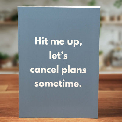 Cancel Plans Card - Minimalist Studio