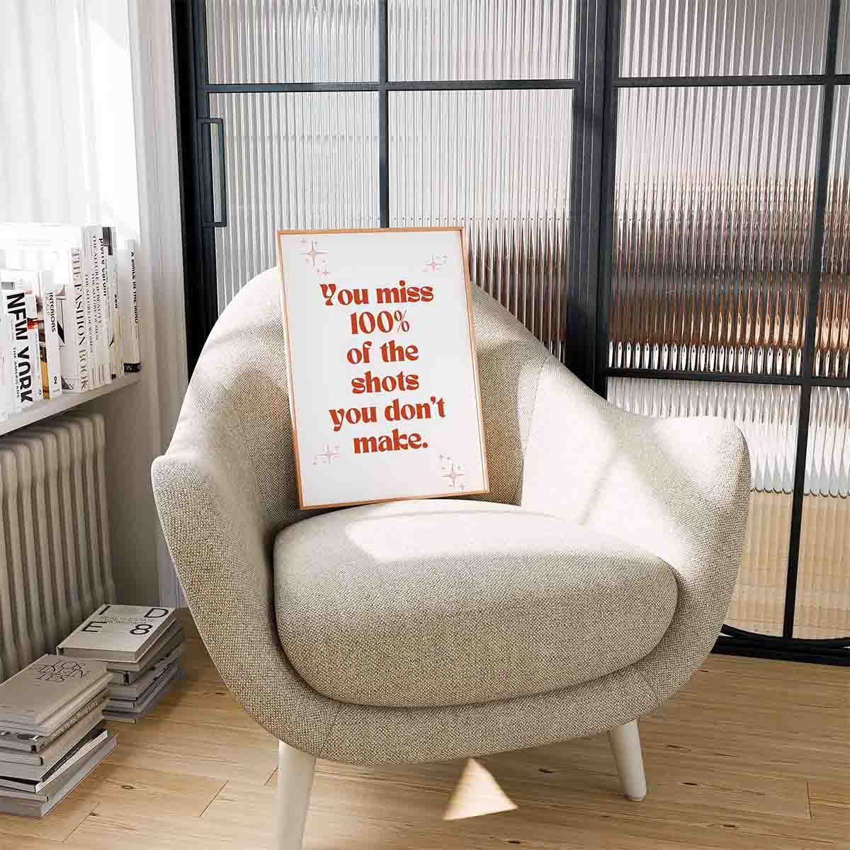 Miss 100% of the Shots Art Print - Minimalist Studio