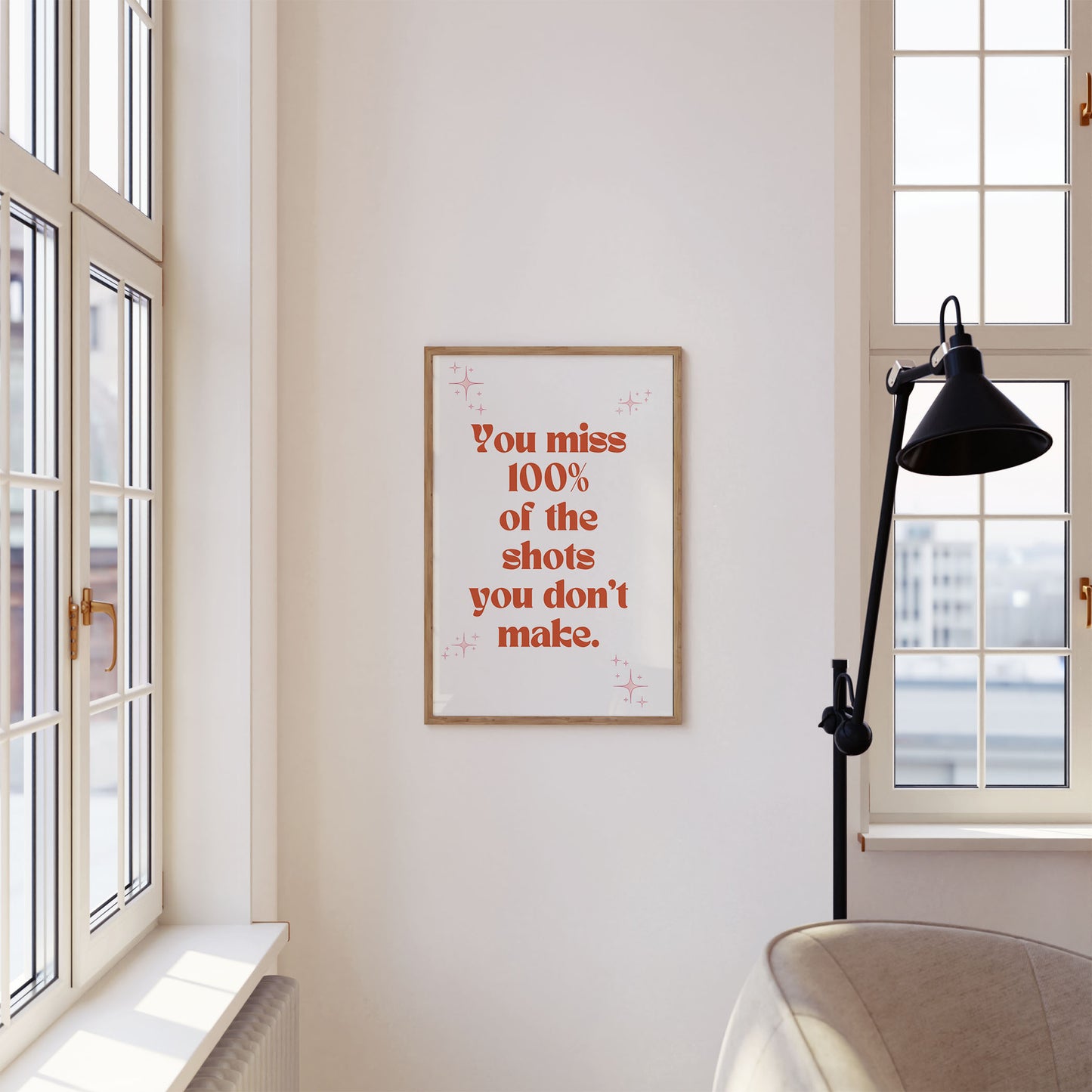 Miss 100% of the Shots Art Print - Minimalist Studio
