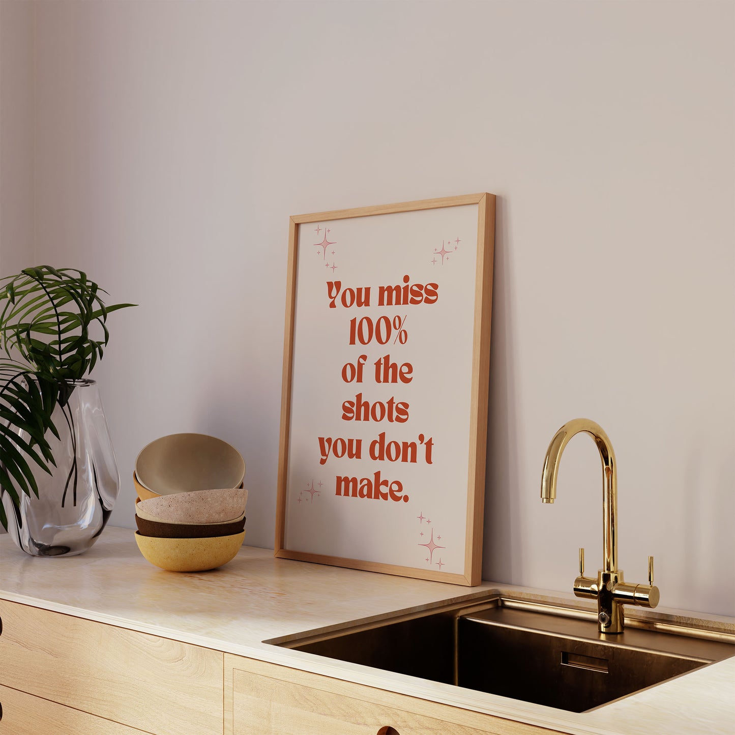 Miss 100% of the Shots Art Print - Minimalist Studio