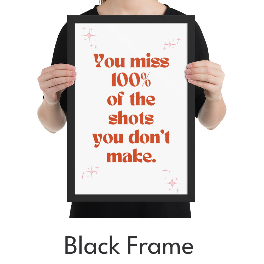 Miss 100% of the Shots Art Print - Minimalist Studio