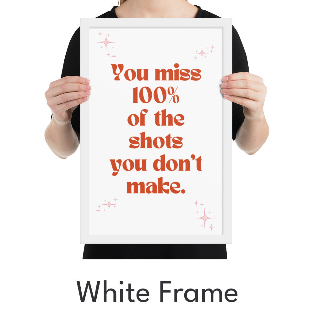Miss 100% of the Shots Art Print - Minimalist Studio