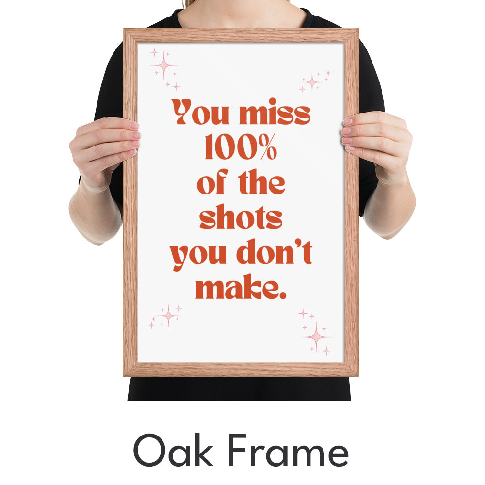 Miss 100% of the Shots Art Print - Minimalist Studio