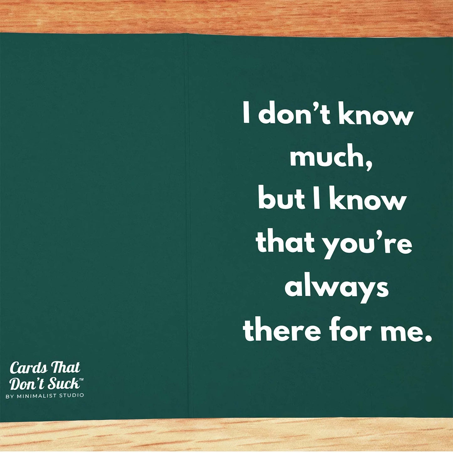 Always There For Me Card - Minimalist Studio