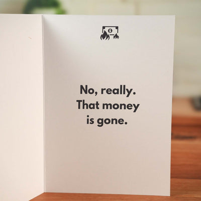 Never Repay You Dad Card - Minimalist Studio