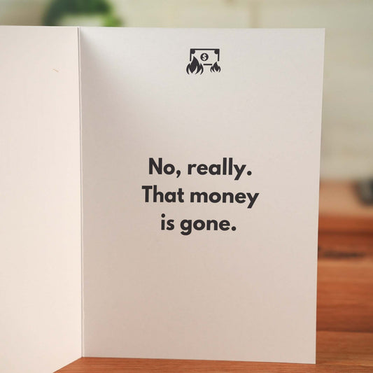 Never Repay You Dad Card - Minimalist Studio