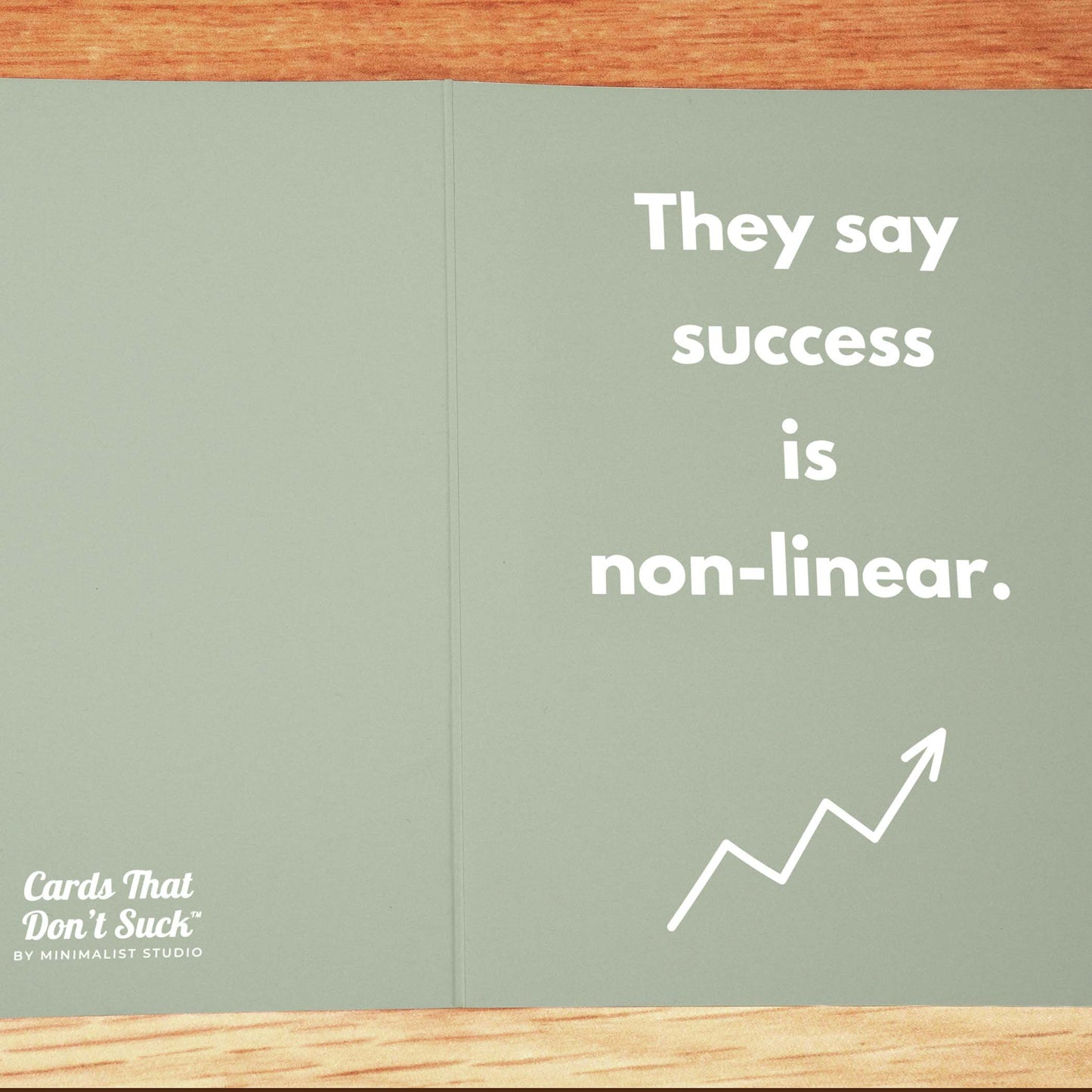 Non-Linear Success Card - Minimalist Studio