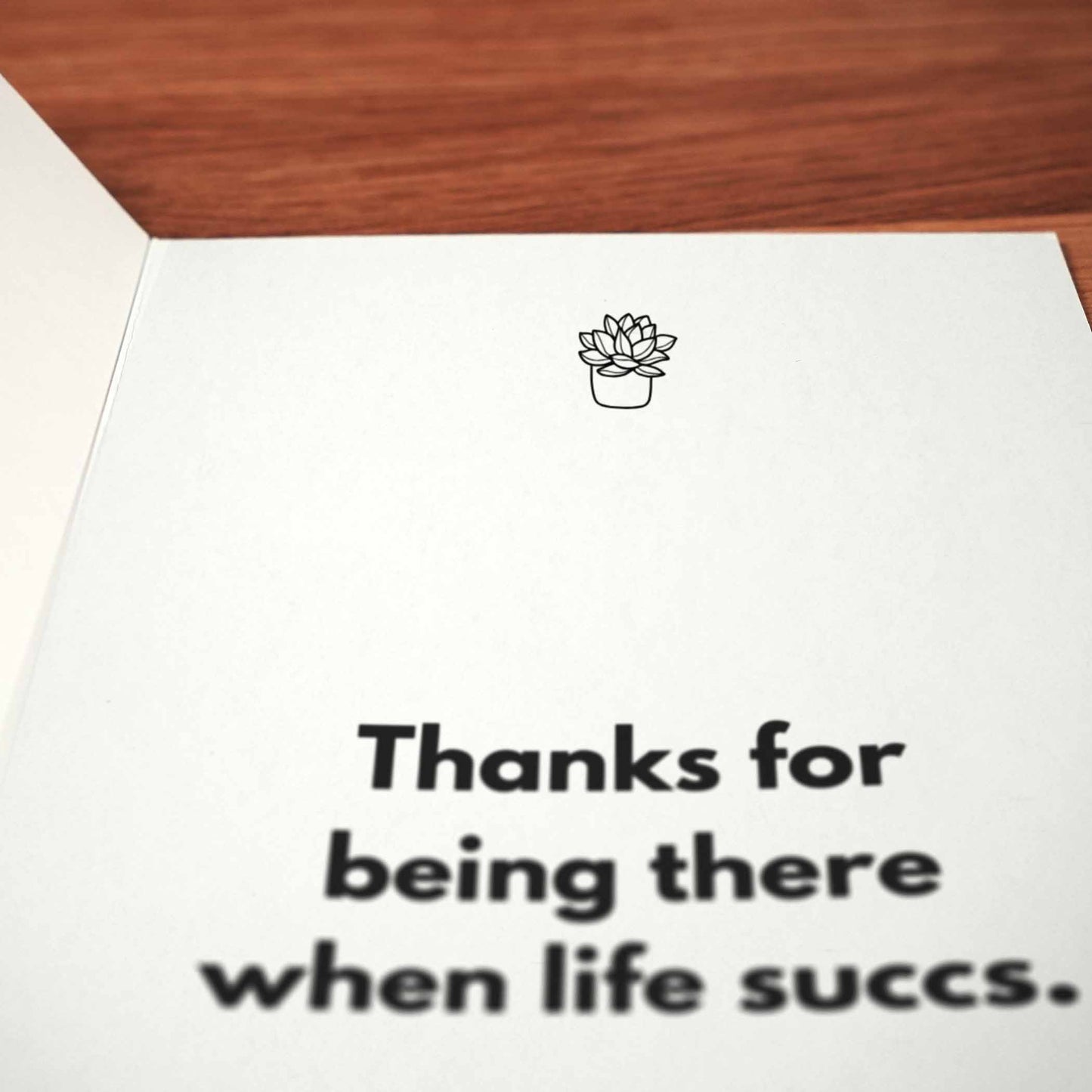Not a Prick Thank You Card - Minimalist Studio