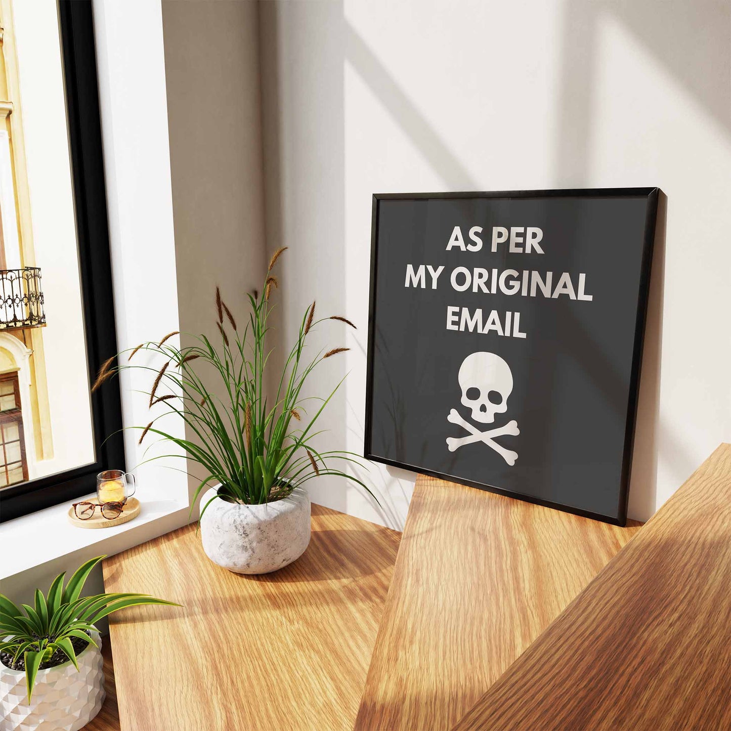 As Per Original Email Art Print - Minimalist Studio