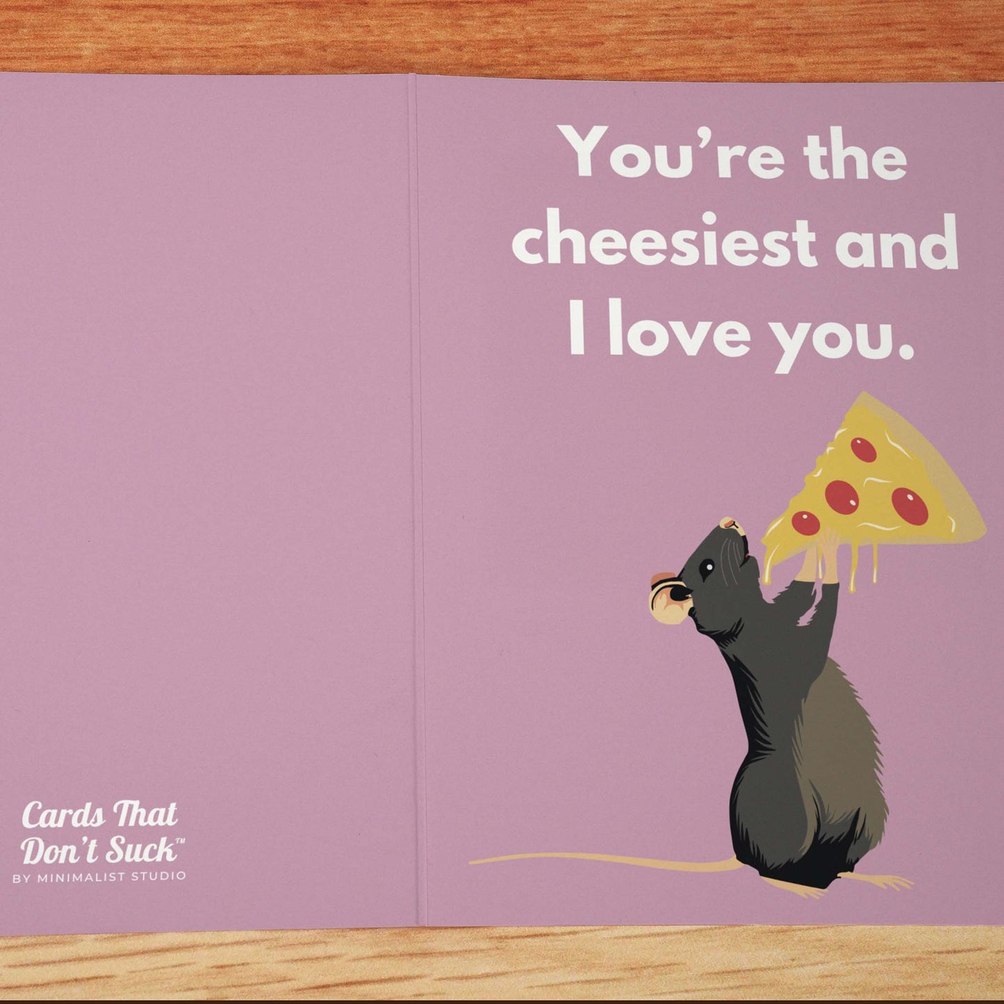 You're the Cheesiest Card - Minimalist Studio