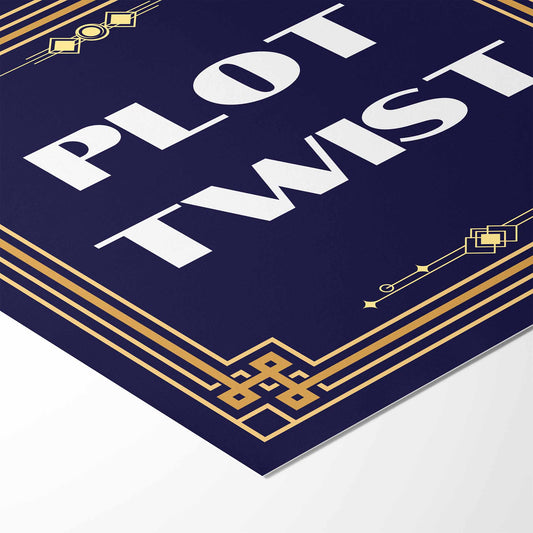 Plot Twist Art Print - Minimalist Studio