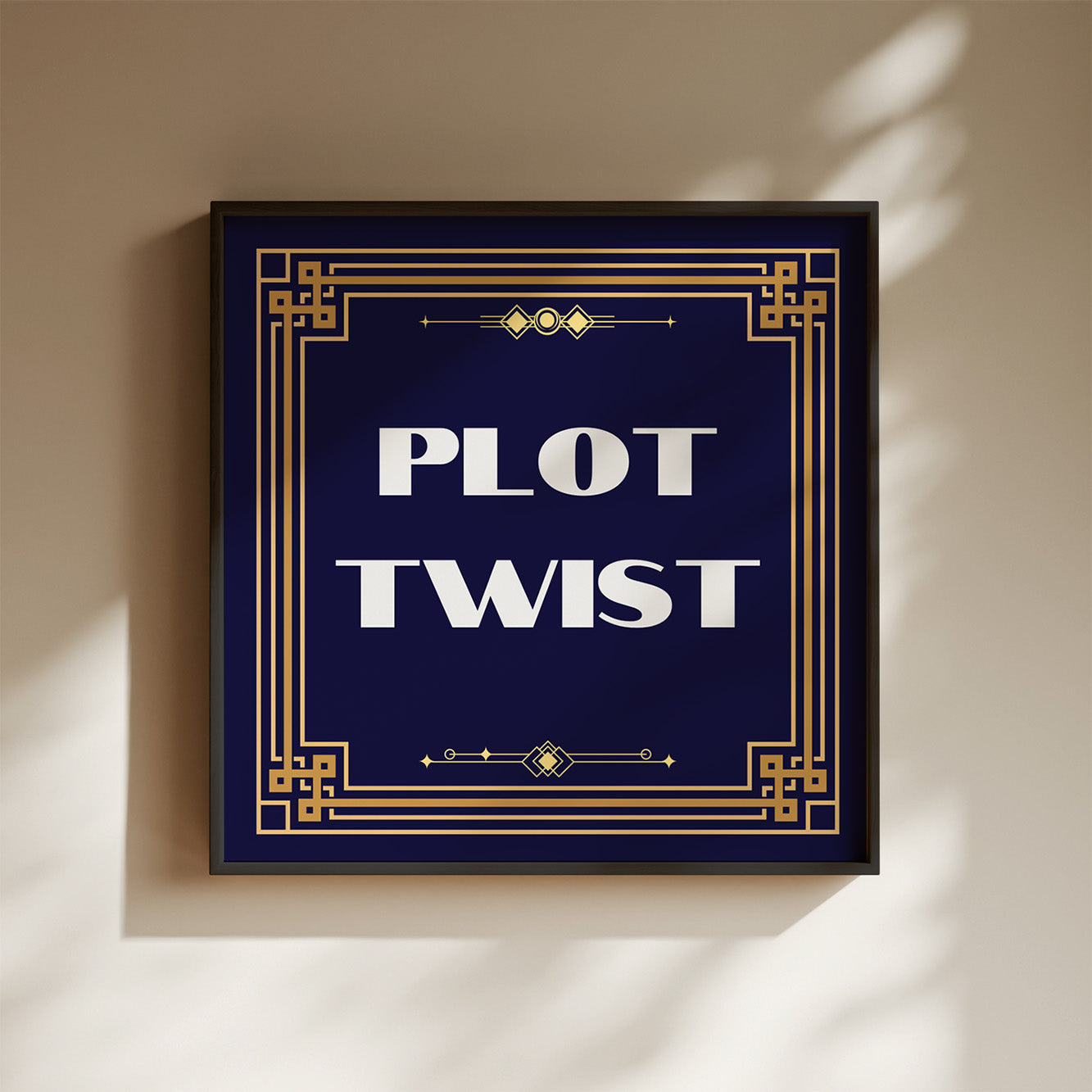 Plot Twist Art Print - Minimalist Studio