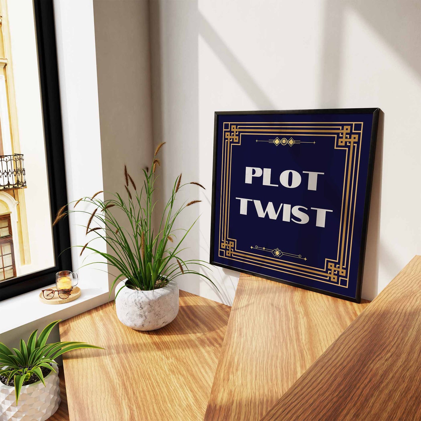 Plot Twist Art Print - Minimalist Studio