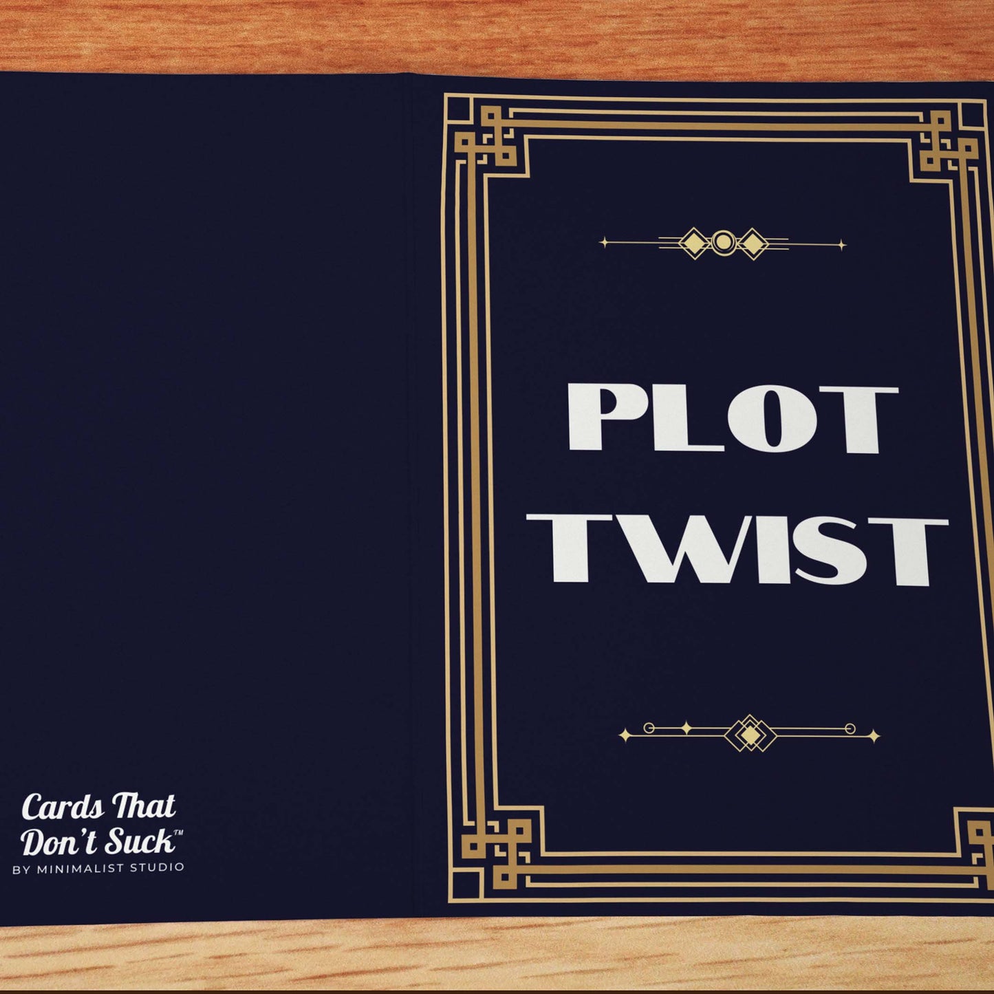 Plot Twist Card - Minimalist Studio