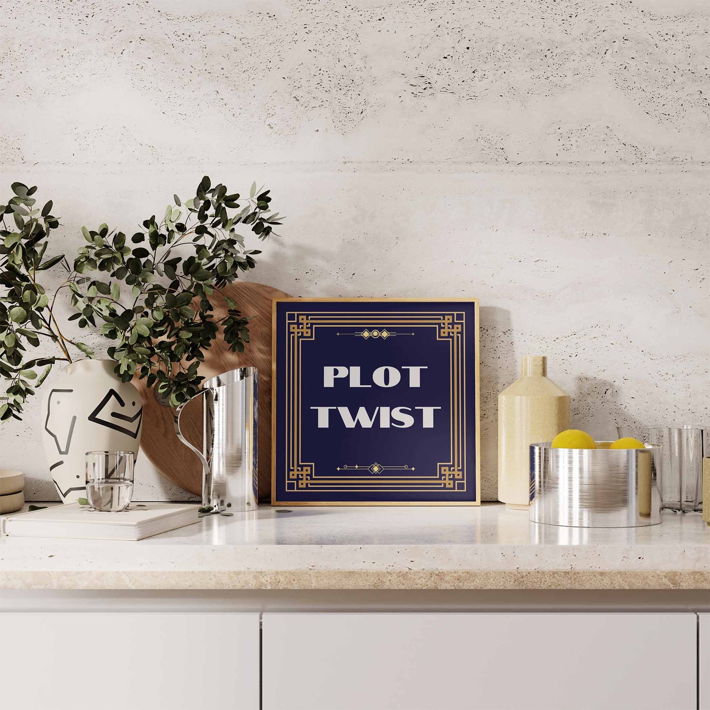 Plot Twist Art Print - Minimalist Studio