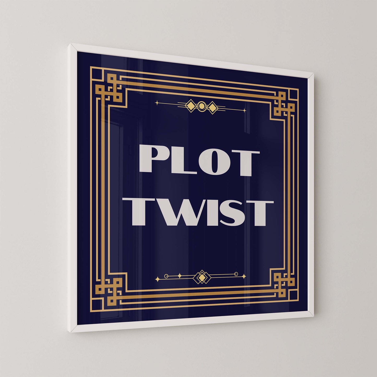 Plot Twist Art Print - Minimalist Studio