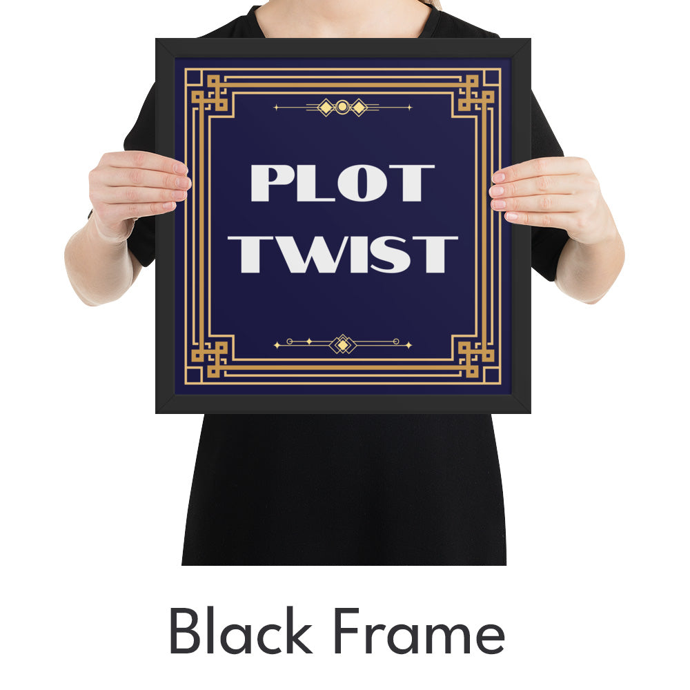 Plot Twist Art Print - Minimalist Studio