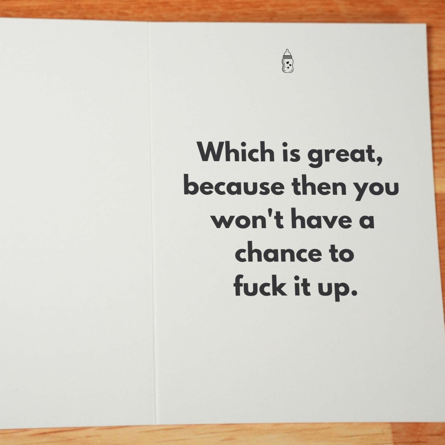 Raising Themself New Baby Card - Minimalist Studio