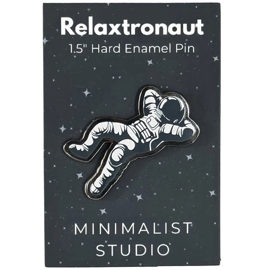 Relaxtronaut Hard Enamel Pin - Minimalist Studio
