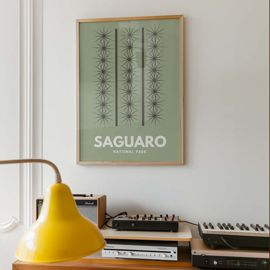 Saguaro National Park Art Print - Minimalist Studio
