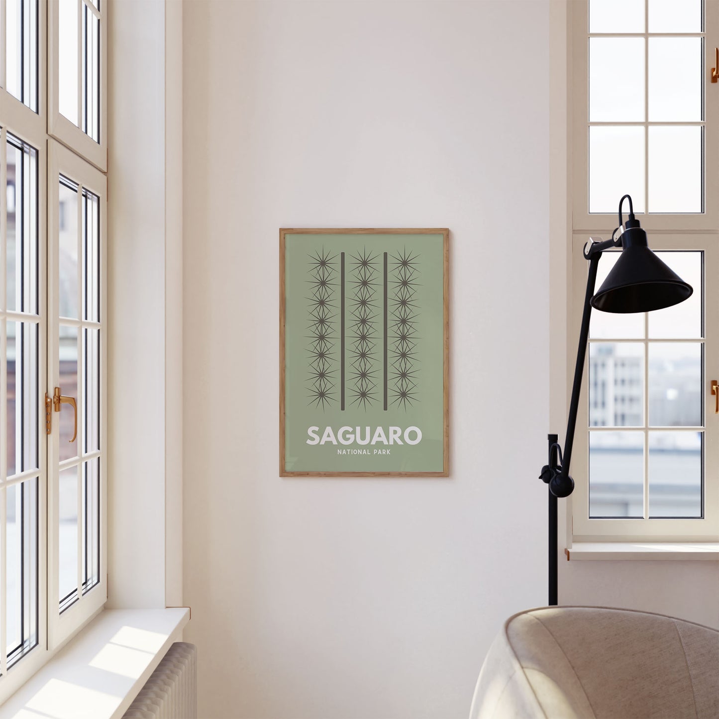 Saguaro National Park Art Print - Minimalist Studio