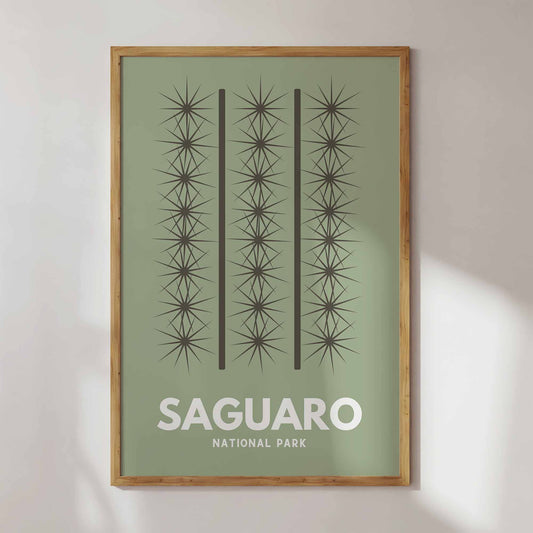 Saguaro National Park Art Print - Minimalist Studio