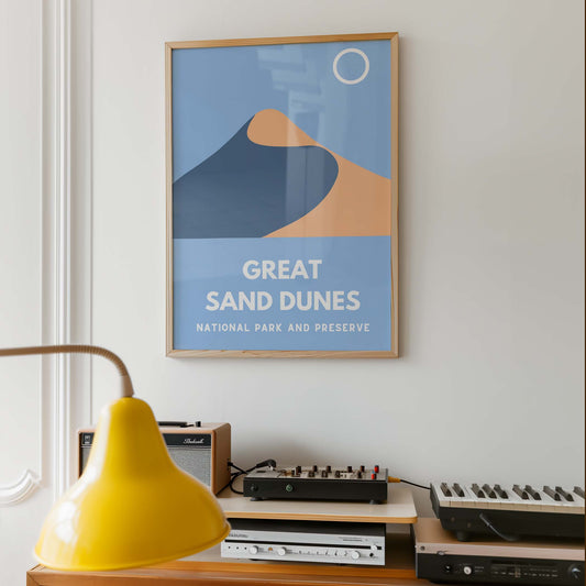 Great Sand Dunes National Park and Preserve Art Print - Minimalist Studio