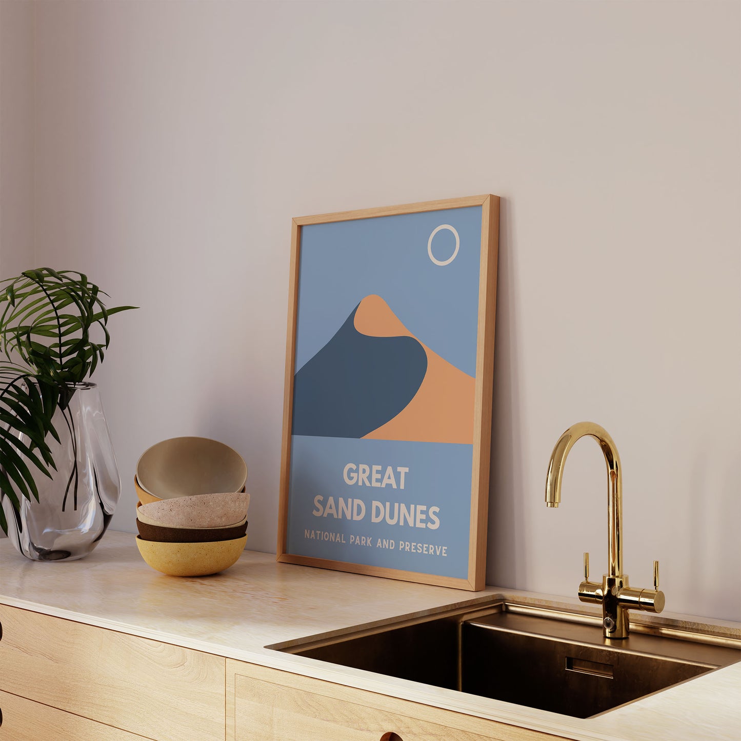 Great Sand Dunes National Park and Preserve Art Print - Minimalist Studio