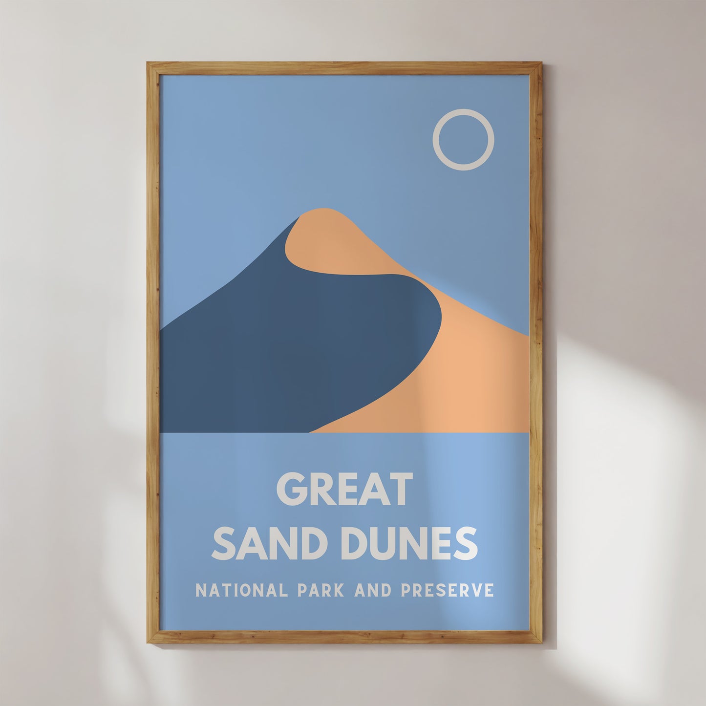 Great Sand Dunes National Park and Preserve Art Print - Minimalist Studio