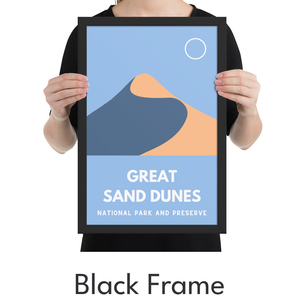 Great Sand Dunes National Park and Preserve Art Print - Minimalist Studio