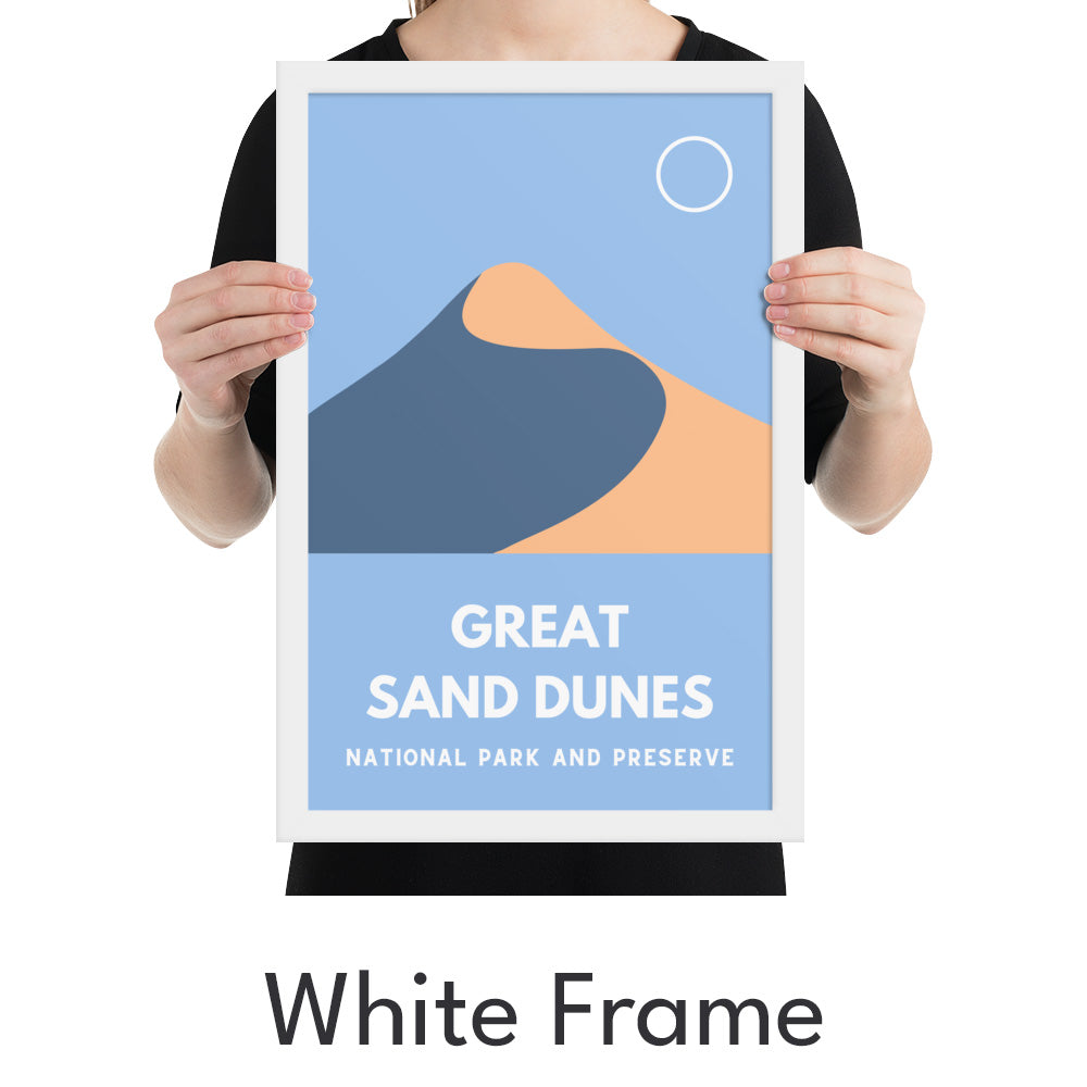 Great Sand Dunes National Park and Preserve Art Print - Minimalist Studio