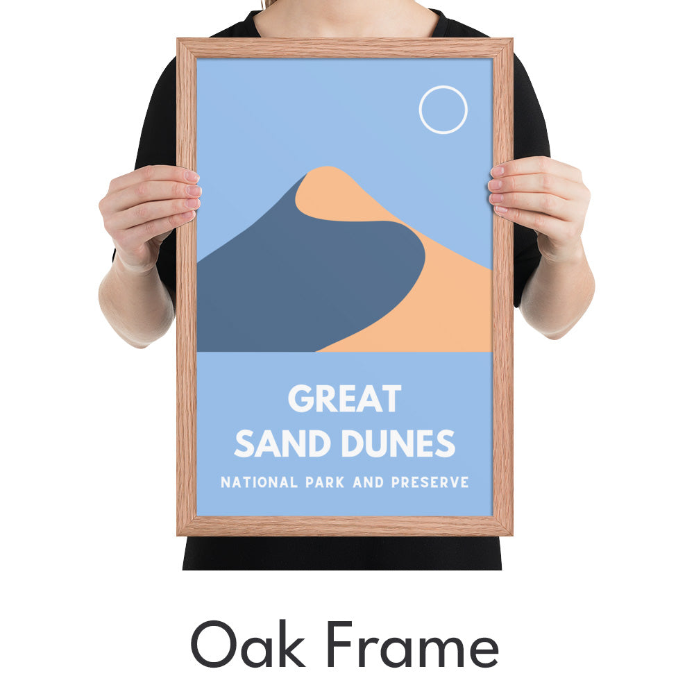 Great Sand Dunes National Park and Preserve Art Print - Minimalist Studio