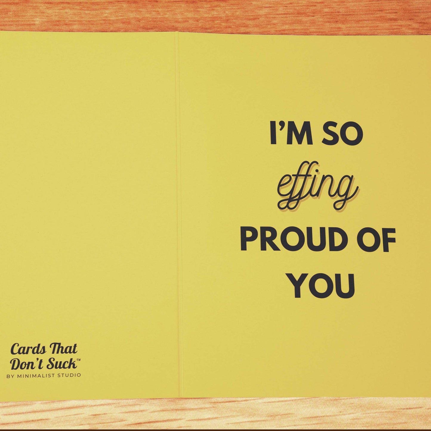 So Effing Proud Card - Minimalist Studio