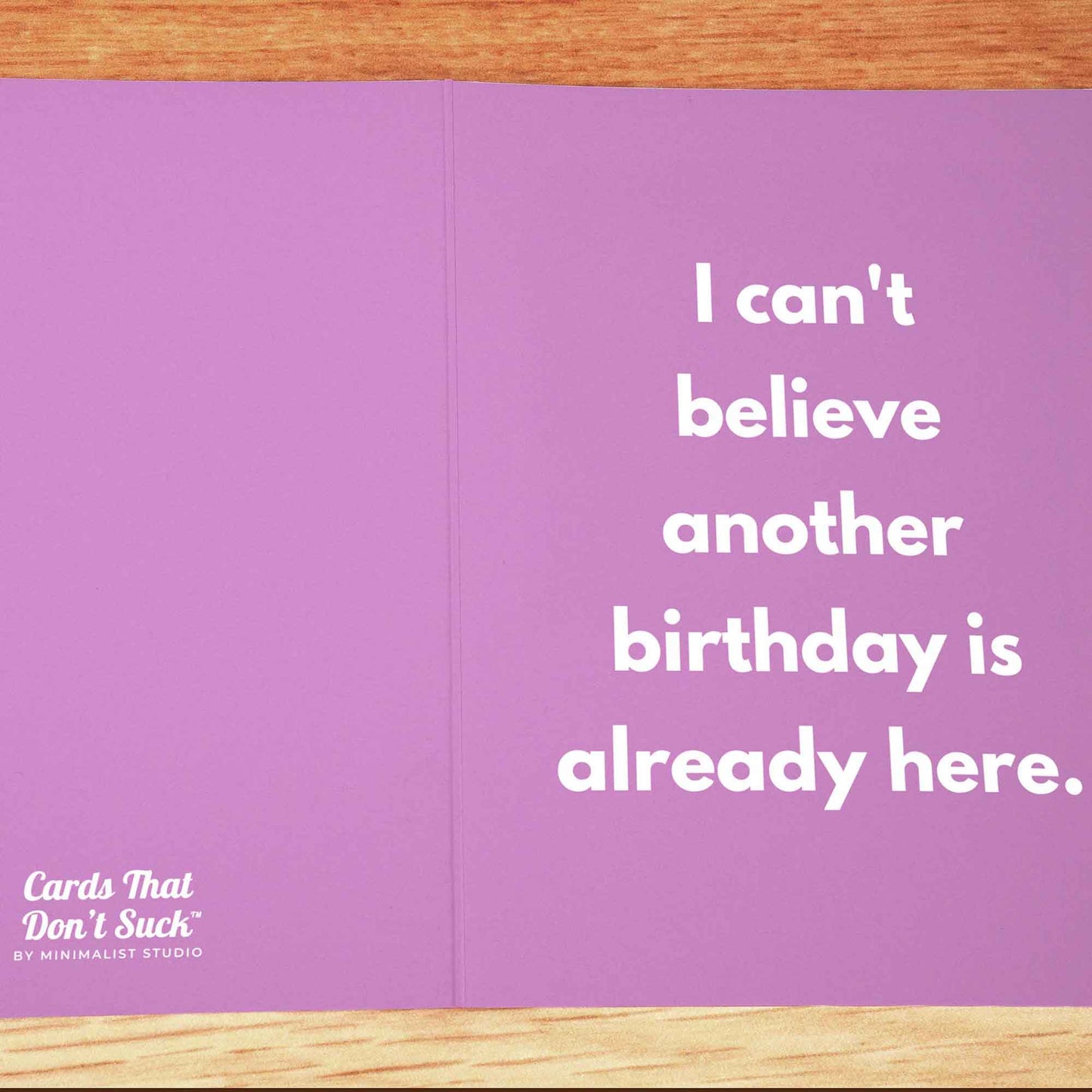 Something Always Going On Birthday Card - Minimalist Studio