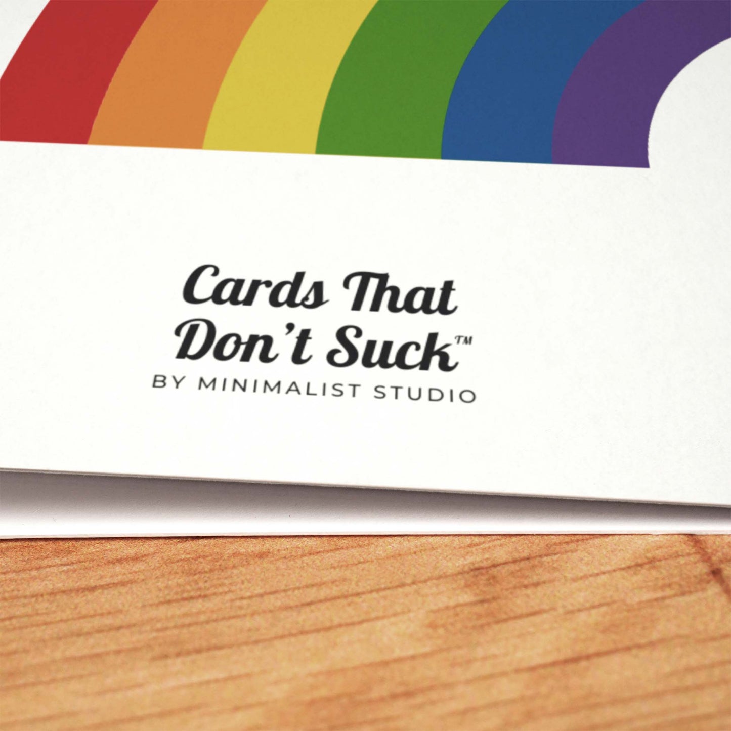 Sounds Gay Pride Card - Minimalist Studio