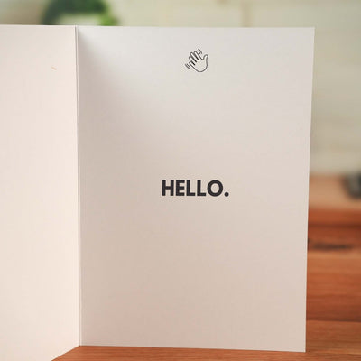 Terrible at Goodbyes Card - Minimalist Studio