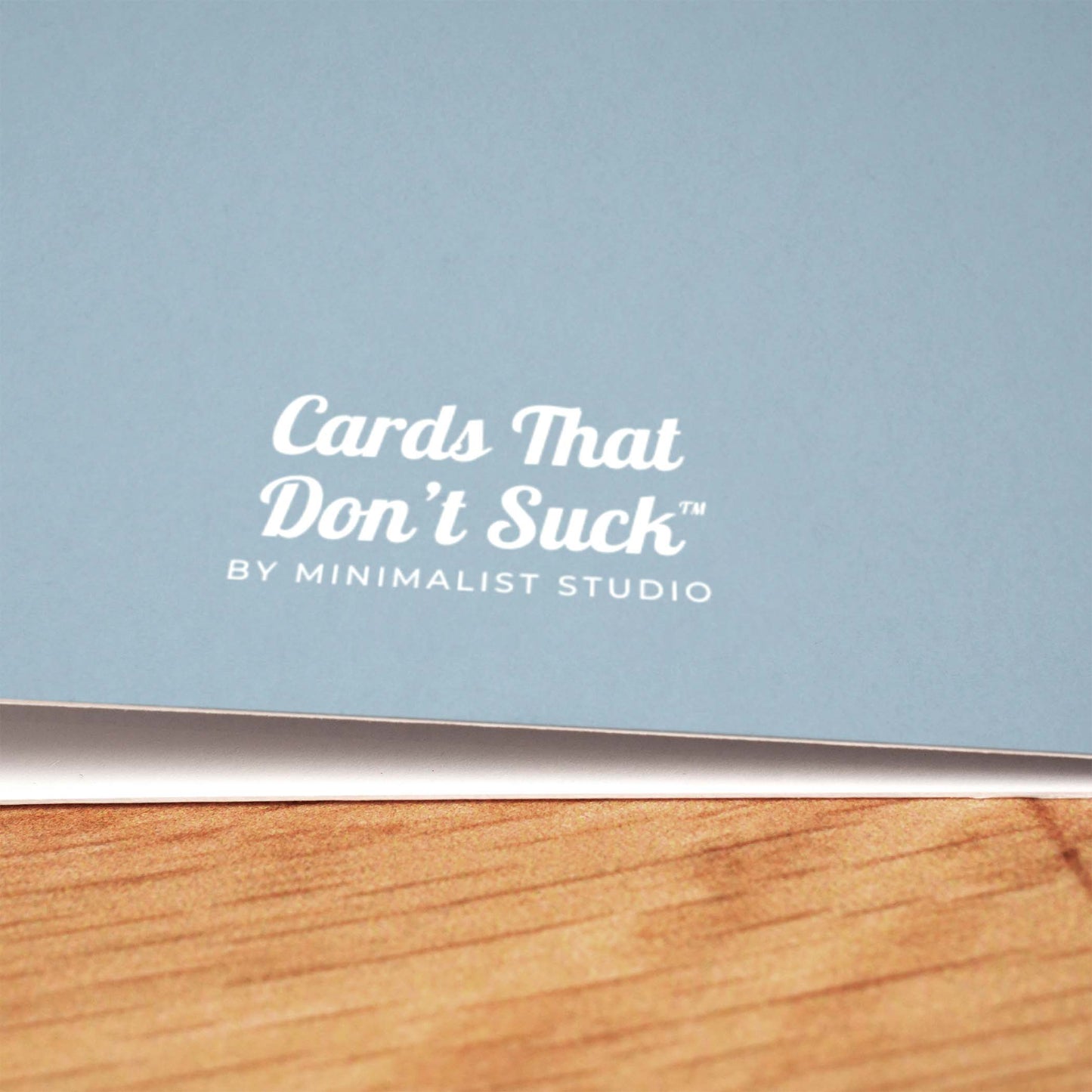 Terrible at Goodbyes Card - Minimalist Studio
