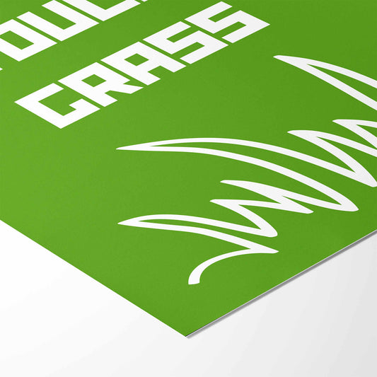 Touch Grass Art Print - Minimalist Studio