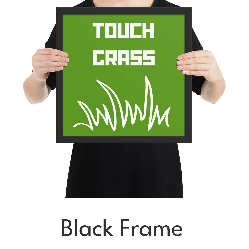 Touch Grass Art Print - Minimalist Studio