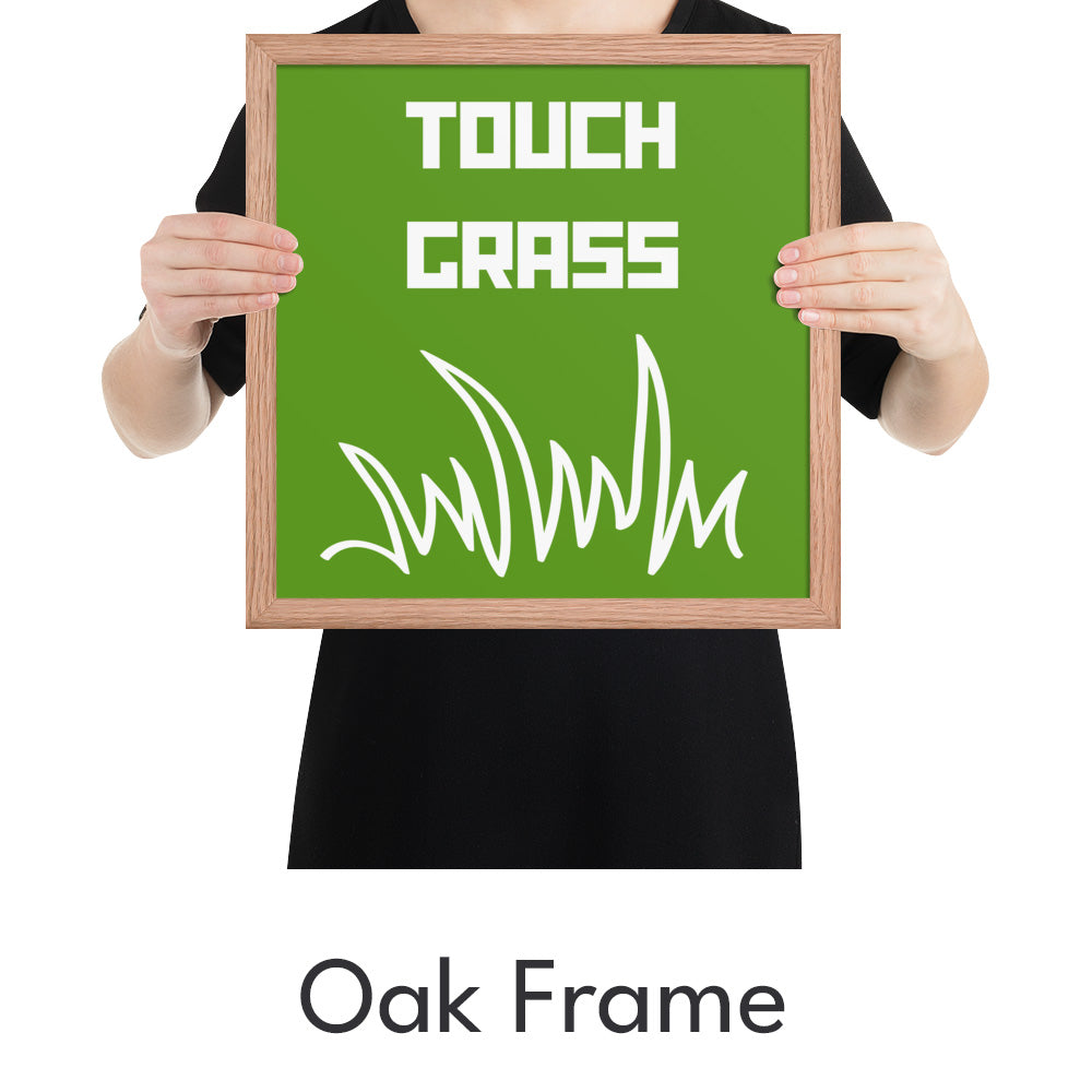 Touch Grass Art Print - Minimalist Studio